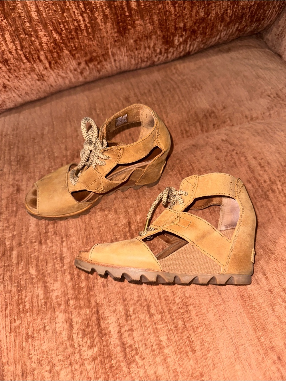 Sorel Suede Wedge Sandals